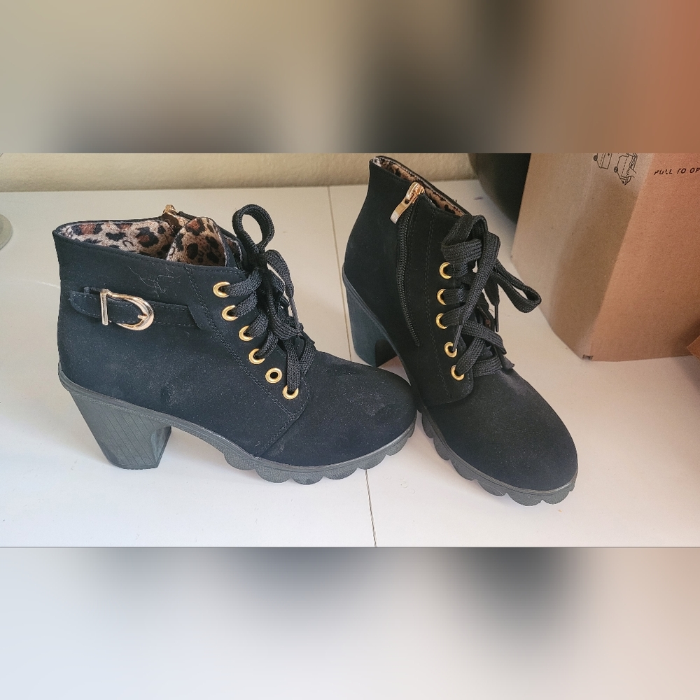 Black ankle boot size 38